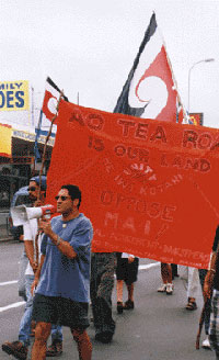 maori marching against the Multilateral Agreement on Investment