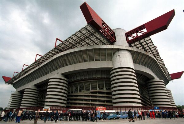 An external view of the San Siro stadium