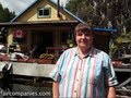 Off-grid float cabin: retirement tiny dream home in BC wilderness