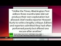 Washington Post fights censorship accusations