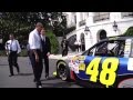 Nascar Jimmie Johnson at The White House with Barack Obama