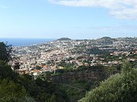 Vista dal giardino botanico di Funchal.