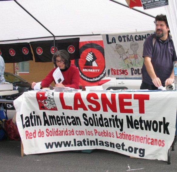 Stall of the Latin American Solidarity Network