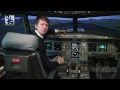 Cross - wind take - off and landing on a Airbus A320. Baltic Aviation Academy