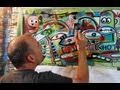 HOW TO PAINT abstract modern LIVE TIMELAPSE ART with RAEART