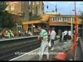 Class 313 train switching between overhead wire & 3rd rail