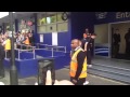 Arsenal team arrive at QPR