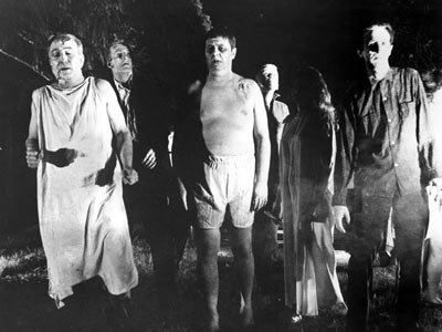 Zombies as portrayed in the movie "Night of the Living Dead"