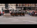 Windsor changing of the guards Bagpipers {Irish} 1st Batt Irish Guards