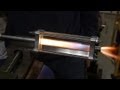 Hybrid rocket engine with acrylic and gaseous oxygen