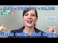 【Ecom英語レッスン】 ネイティブの使うイディオム1/100: Rain cats and dogs