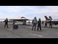 Navy Launches Drone From Aircraft Carrier