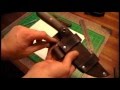 How to make a leather sheath part 1