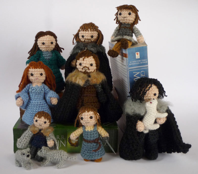 Amaguri Stark family by etsy user LunasCrafts