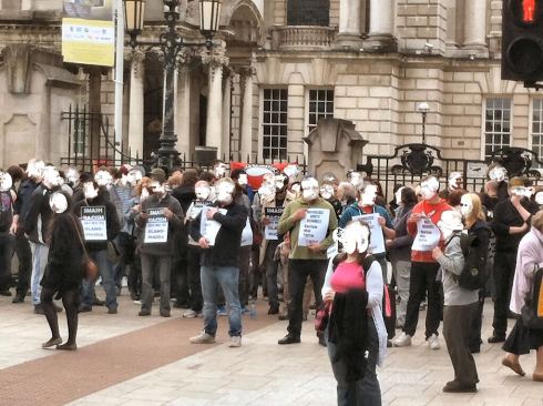 Belfast today: Anti-Fascists against the ulster defence league