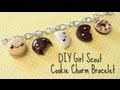 DIY Polymer Clay Girl Scout Cookie Charm Bracelet!