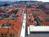 View from tower of cathedral of St. Anastasia in  Zadar / Croatia / Adriatic Sea.