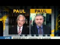 Ron Paul vs. Paul Krugman on The Fed & interview Bloomberg TV 4/30/12