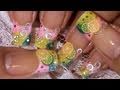 Lemon Lime Fimo Fruit Slices Nail Art Design Tutorial