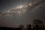 Image of the night sky above Paranal on 21 July 2007, taken by ESO astronomer Yuri Beletsky.