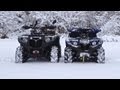 Snow Day! - First ATV Ride On The Lake This Year - Dec.16 2012