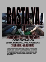 Concentración: Basta de agresiones y represión