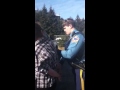 Young woman being arrested for nothing