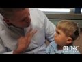 Grayson hears his father's voice for the first time