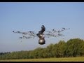 World's first manned flight with an electric multicopter