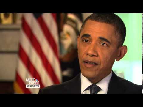 President Barack Obama - Exclusive interview on NBC's Meet the Press. Dec 30,2012