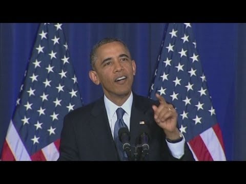 US President Barack Obama heckled by Guantanamo Bay protester