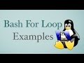 15 Bash For Loop Examples for Linux / Unix / OS X  Shell Scripting