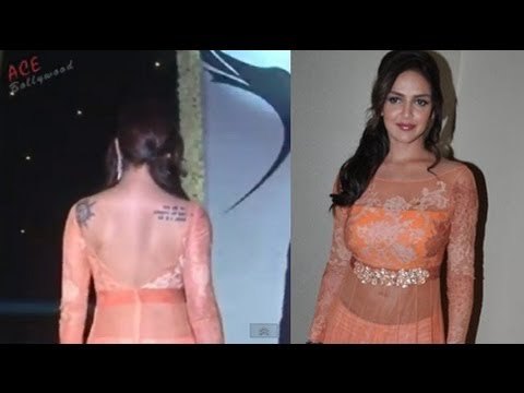 Esha Deol Deep Backless Transparent Dress at BETI Fashion Show