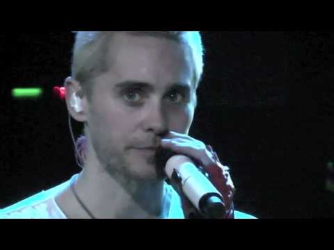 30 Seconds to Mars Live, Bad Romance - Jared talking, 08-06-10, 013 Tilburg HD