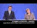 [HD] Periodistas sacan los colores a Mariano Rajoy preguntándole por corrupcion delante de Merkel