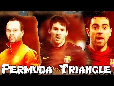 Iniesta Messi Xavi • Permuda Triangle 2013 [ 720p HD ]