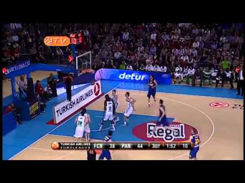 Xavi Pascual - Regal FC Barcelona vs Panathinaikos Athens 72-70 in OT (EL Q-finals G1, 09.04.2013)