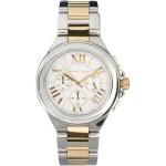 Michael Kors Silver & Gold Chronograph Watch