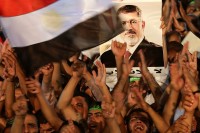 Anhänger des abgesetzten Präsidenten Mohammed Mursi demonstrieren in Kairo