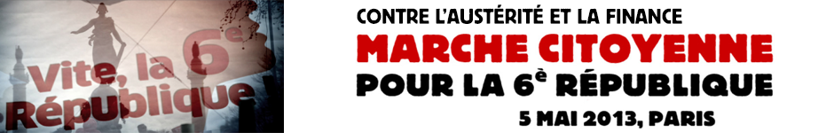 Marche citoyenne pour la 6e République à Paris