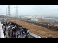 New video of Tsunami invading the Port of Sendai #1 [stabilized] - Japan earthquake 2011