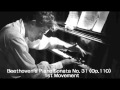 Glenn Gould - Beethoven's Piano Sonata No.31 (OP.110)  1st Movement Live 1958