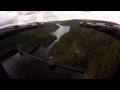 Footage from Lancaster bomber of the RAF Battle of Britain Memorial Flight at Derwent Reservoir.