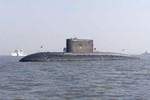 The Indian Navy submarine INS Sindhurakshak (S 63)