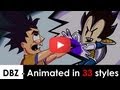 Dragon Ball Z - Animated in 33 different styles (DBZ parody)