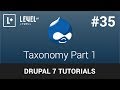 Drupal Tutorials #35 - Taxonomy Part 1