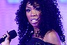 R&B star Brandy performs in concert