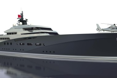 
Der World Cruiser „Planet 300“ von NC2 ist 105 Meter lang. Der Entwurf wurde für eine kanadisch-südamerikanische Eignergemeinschaft angefertigt
