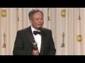 Raw Video: Ang Lee backstage at the Oscars