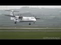 Flybe DH8D Slow, Wobbly Approach and Landing into Cardiff Airport | CWL/EGFF.